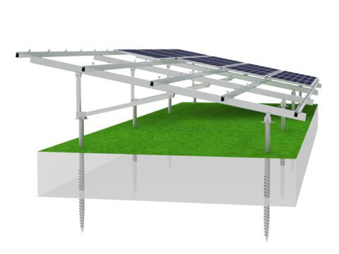 Aluminium solar structure